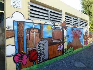 St-Paul - Toilettes municipales gratuites - Fresque
