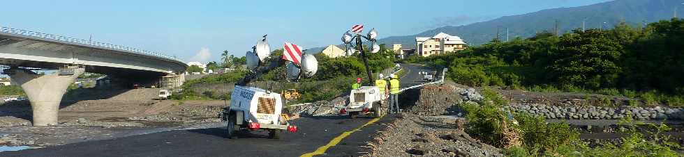 5 fvrier 2013 - Travaux de rfection du radier de la Rivire St-Etienne aprs Felleng