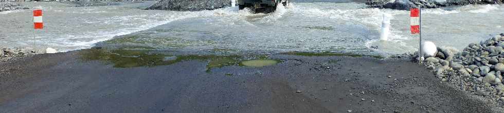 12 février 2013 - Radier du Ouaki submergé -