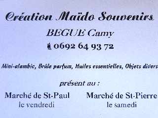 March des artisans d'art - Le Tampon - 05 mai 2013 - Stand de Camy Bgue - Alambics du Mado -