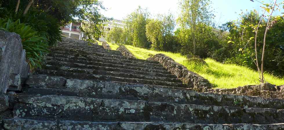 Cilaos - Escalier de l'Htel des Thermes