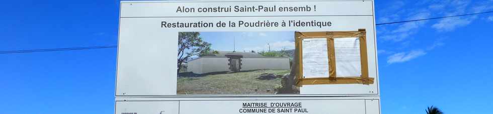 St-Paul - Grande Fontaine - Ancienne poudrière - Restauration