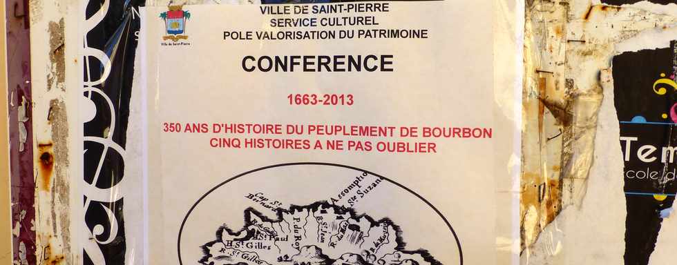 Confrence Enis Rockel - 350 ans d'histoires du peuplement de Bourbon