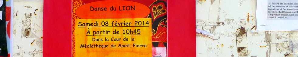 8 fvrier 2014 - St-Pierre - Danse du Lion  la Mdiathque