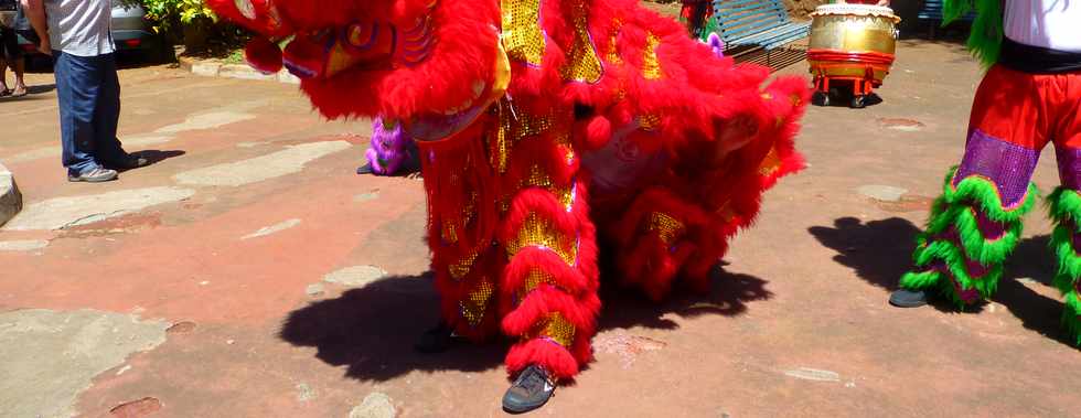 8 fvrier 2014 - St-Pierre - Danse du Lion  la Mdiathque