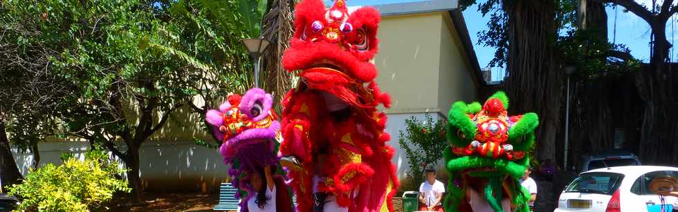 8 fvrier 2014 - St-Pierre - Danse du Lion  la Mdiathque