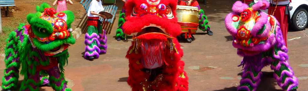 8 fvrier 2014 - St-Pierre - Danse du Lion  la Mdiathque