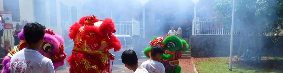 8 fvrier 2014 - St-Pierre - Danse du Lion  la Mdiathque