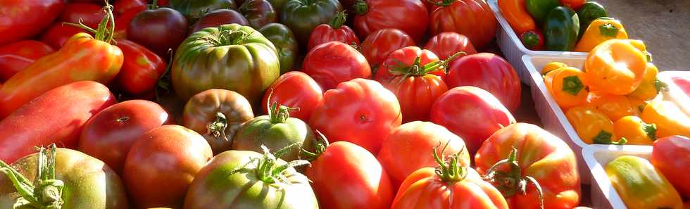 15 mars 2014 - St-Pierre - March forain - Tomates et poivrons