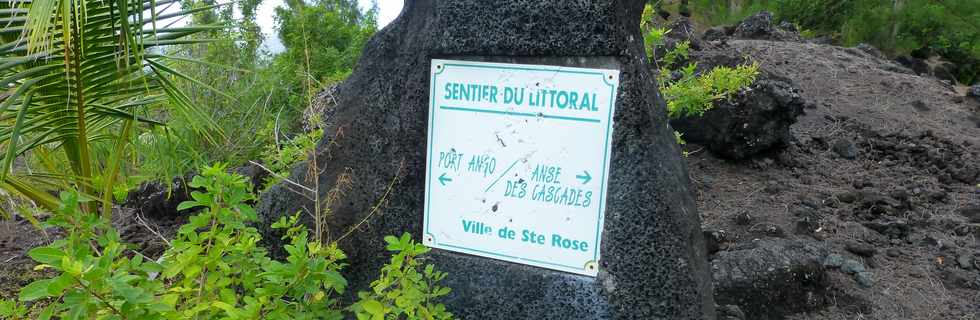 Juillet 2014 - Ste-Rose - Sentier littoral -  Coule 1977 (sud)