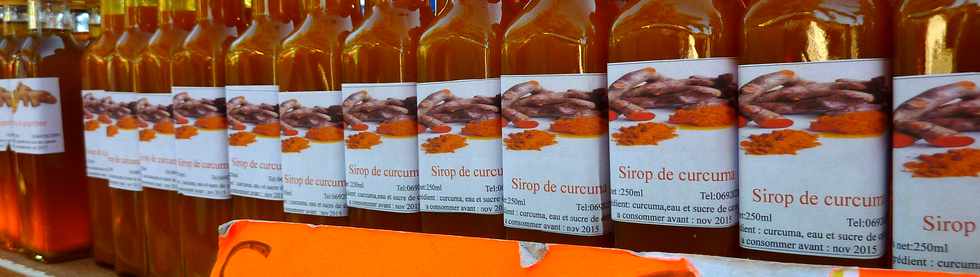 13 septembre 2014 - March forain de St-Pierre -  Sirop de curcuma de Fabien Lauret - Plaine des Grgues