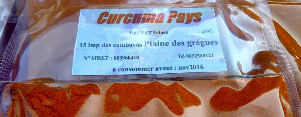 13 septembre 2014 - March forain de St-Pierre -  Curcuma Fabien Lauret Plaine des Grgues