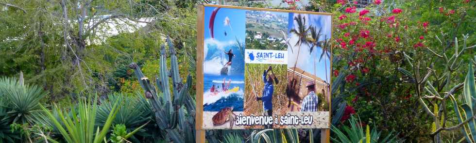 26 septembre 2014 - Panneau Bienvenue  St-Leu -