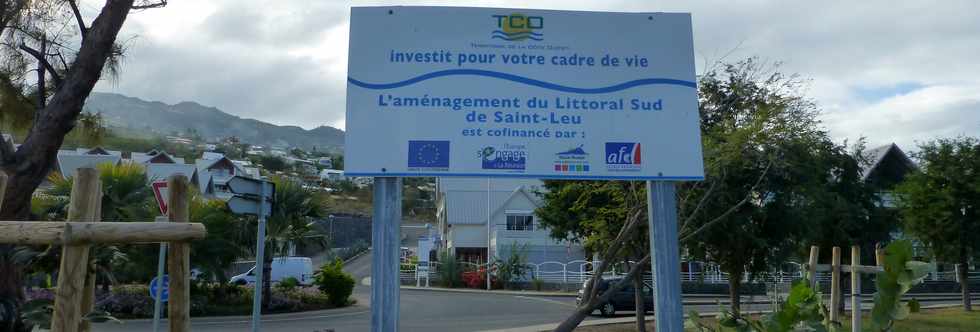 26 septembre 2014 - St-Leu - Panneau Amnagement du littoral TCO
