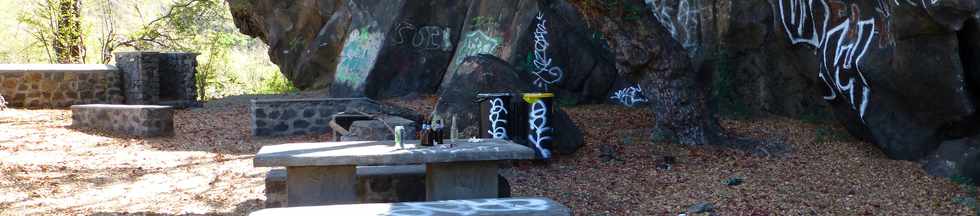 26 septembre 2014 - St-Leu - Pont ferroviaire sur la ravine des Colimaons - Voies d'escalade sur les falaises