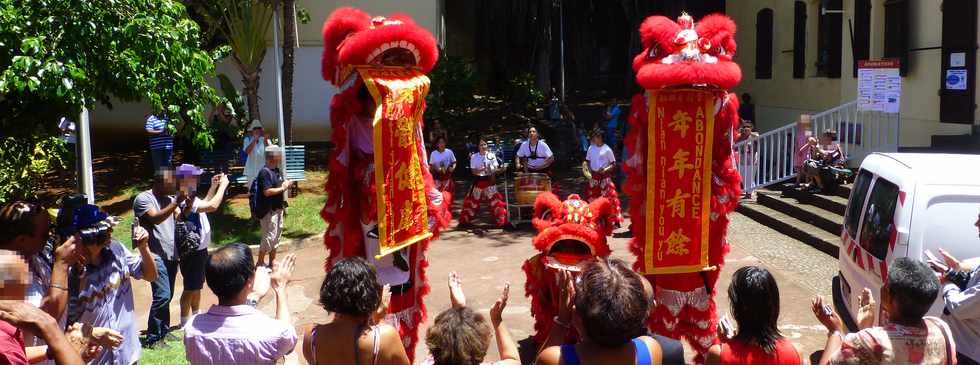 28 fvrier -Mdiathque de St-Pierre - Danse du lion -Association Qi Lin