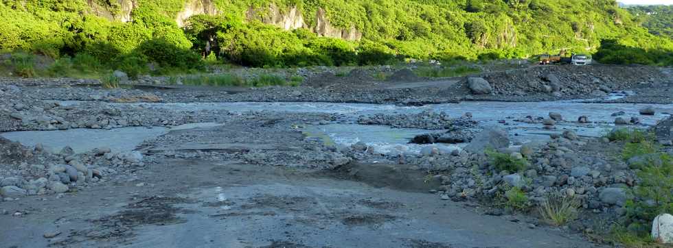 16 mars 2015 - Bras de Cilaas - Radier du Ouaki après le passage de la tempête Haliba