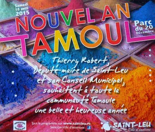 Jour de l'an tamoul 5116 - 14 avril 2015 - Ile de la Runion  - St-Leu