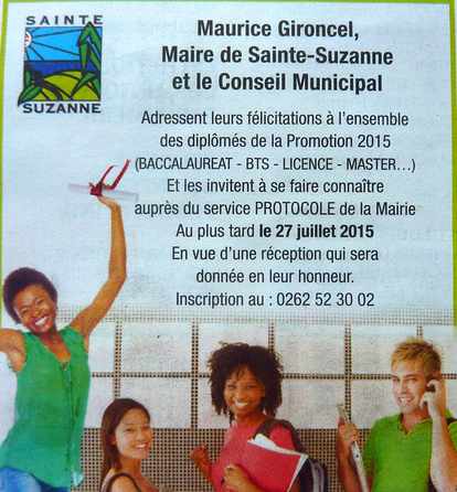 11 juillet 2015 - Bac 2015 - Ste-Suzanne