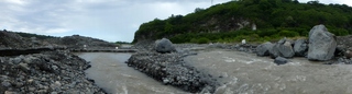 12 fvrier 2016 - Crue du Bras de Cilaos - Radier du Ouaki submerg