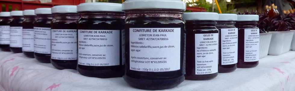 14 mai 2016 - St-Pierre - March forain - Karkad J-Paul Lebreton - Petite le - Confiture et gele