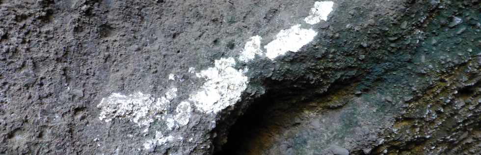 8 juillet 2016 - St-Pierre - Pointe du Diable - Falaise de la Petite Baie  - Cavits creuses dans le tuf