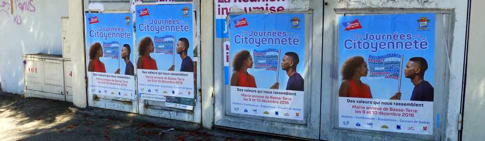 27 novembre 2016 - St-Pierre - Affiche journées citoyenneté - 9 et 10 décembre Basse Terre