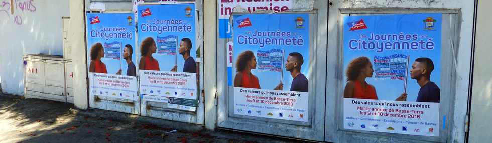 27 novembre 2016 - St-Pierre - Affiche journes citoyennet - 9 et 10 dcembre Basse Terre