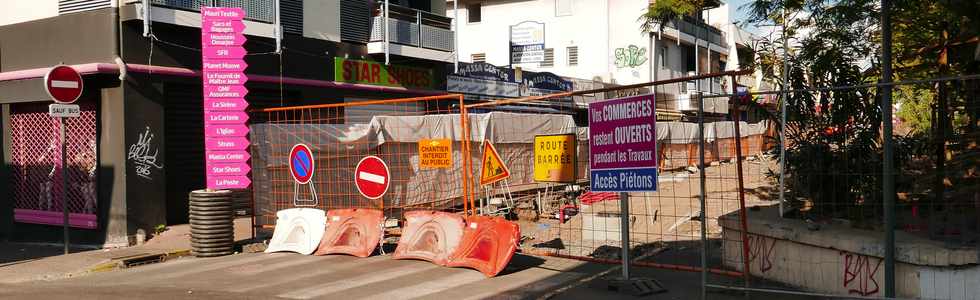 29 janvier 2017 - St-Pierre - Travaux TCSP - Rue des Bons Enfants -