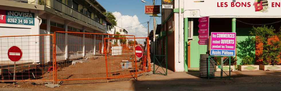 29 janvier 2017 - St-Pierre - Travaux TCSP - Rue des Bons Enfants -