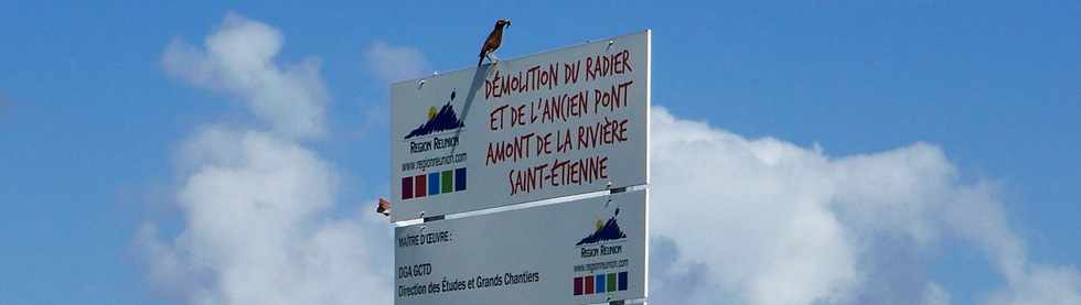 9 mars 2018 - Rivière St-Etienne - Chantier de démolition de l'ancien pont amont - Entreprise A3TN