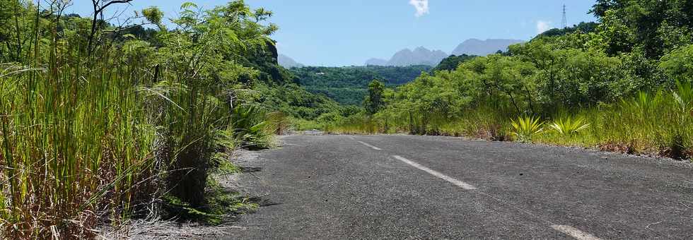 13 mars 2018 - Bras de Cilaos - Travaux au radier du Ouaki aprs le passage du cyclone Dumazile - Ancienne chuasse perche -