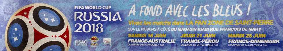 16 juin 2018 - St-Pierre - Ouverture de la fan zone  11h pour France - Australie