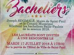 07/07/2018 - Encart de flicitations aux bacheliers