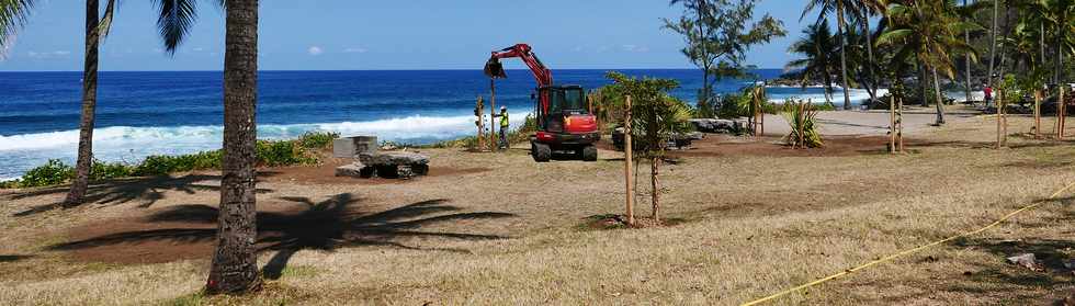 17 octobre 2018 - Petite-le - Grande Anse - Plage - Travaux