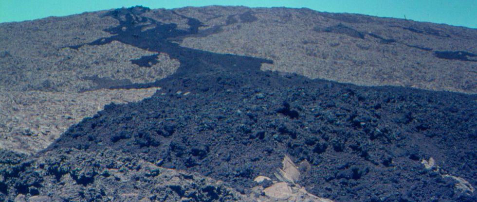 1970 - Piton de la Fournaise, coul�e de 1957