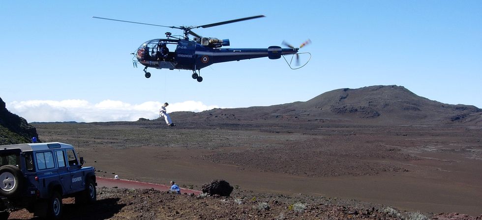H�licopt�re Gendarmerie � la Plaine des Sables