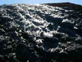 Coulée de lave pahoehoe