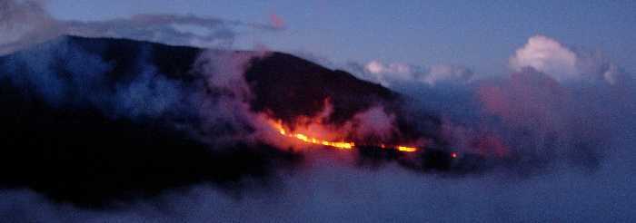 Eruption au Piton de la Fournaise en juillet 2006