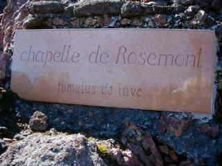 Chapelle de Rosemont (plaque)