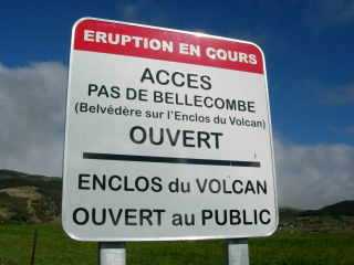 Eruption en cours