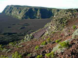 Rempart des Sables, vers le Morne Langevin