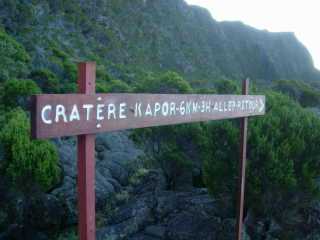 Cratre Kapor - 6 km aller-retour