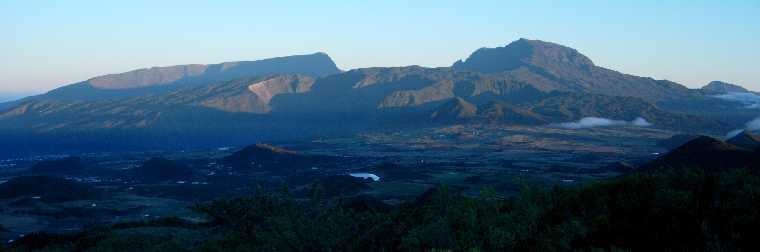 Panorama du centre de l'île de la Réunion