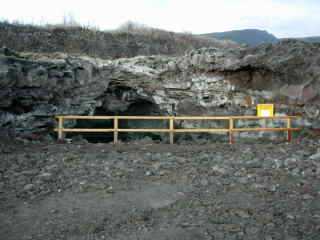 "Caverne", tunnel de lave effondr