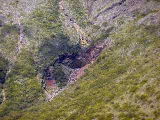 Eboulis dans la ravine du Piton Hay