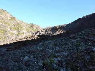 Vue du pied du Cass de la Plaine des Sables vers Langevin