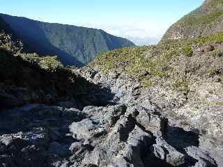 Descente de la ravine du Grand Sable