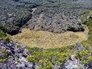 Mare assche au milieu du cratre du Piton du Rond de Langevin