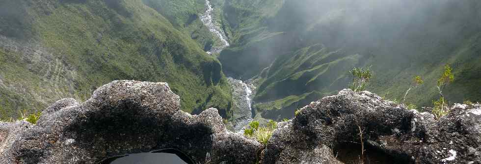 Rivire de l'Est du haut de la ravine Savane Cimetire